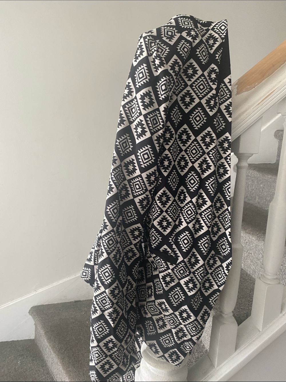Love Tree Black & White Aztec Print Pantsuit Jacket